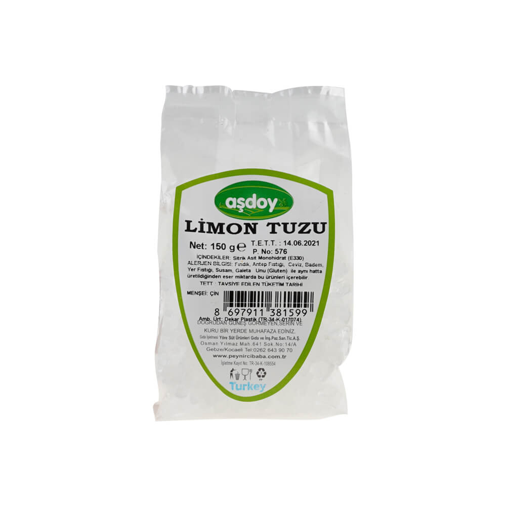 Aşdoy Limon Tuzu 150 gr ürünü